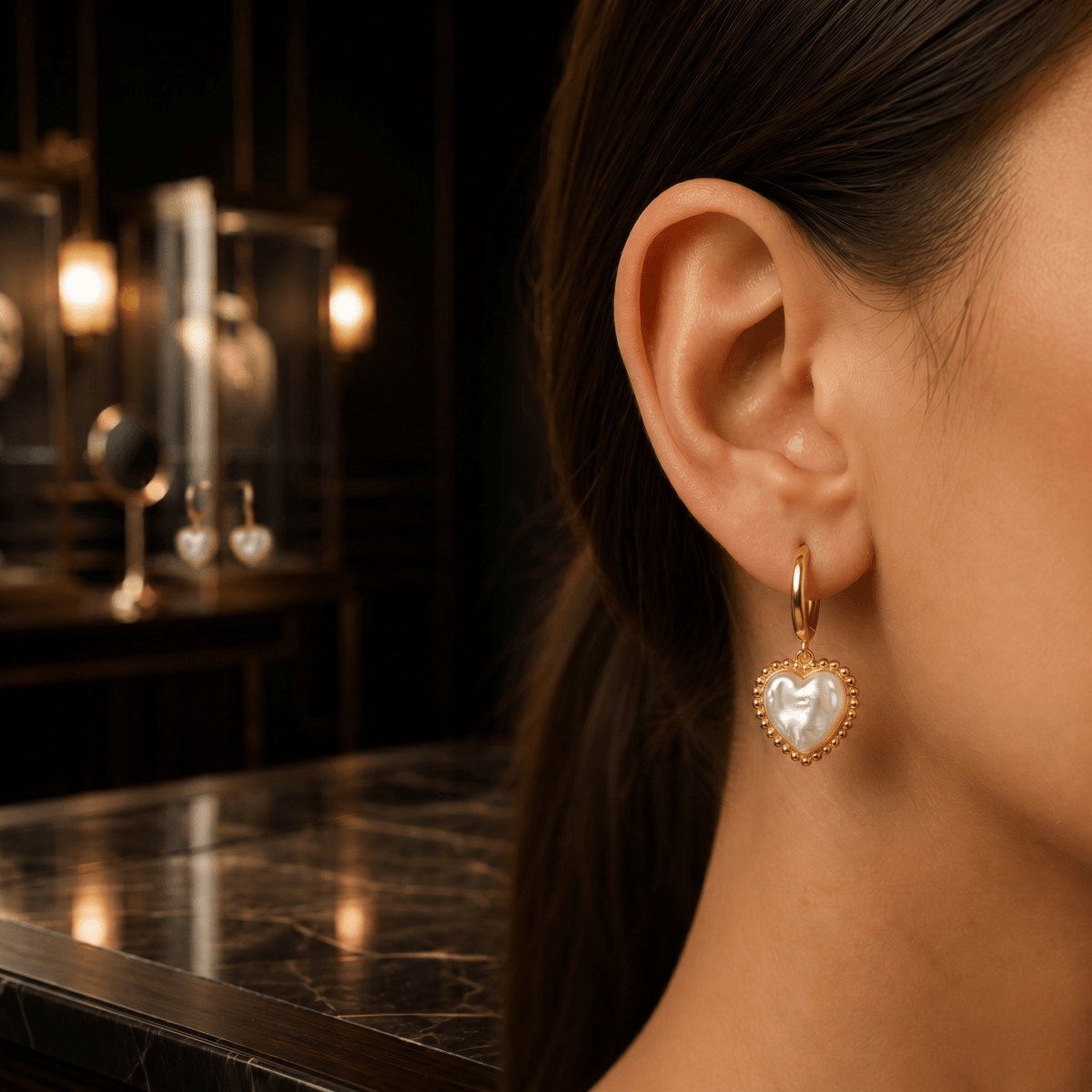 Amour Pearl Earrings - Cavendish Jewelry