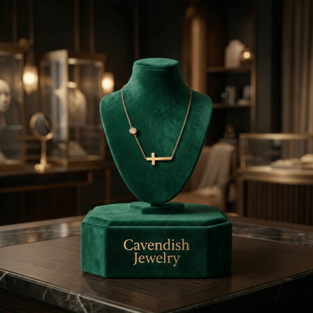 Auric Faith Chain Neckless - Cavendish Jewelry