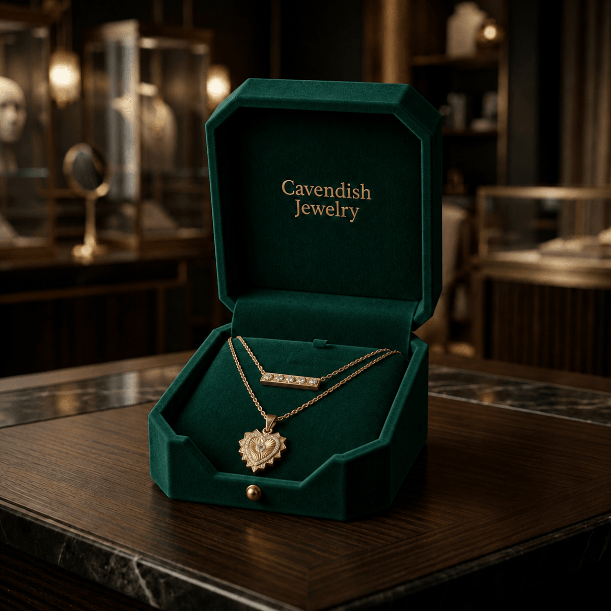 Auric Twin Necklace - Cavendish Jewelry