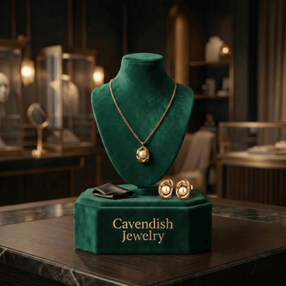Aurielle Amour Collection Neckless with Earrings - Cavendish Jewelry