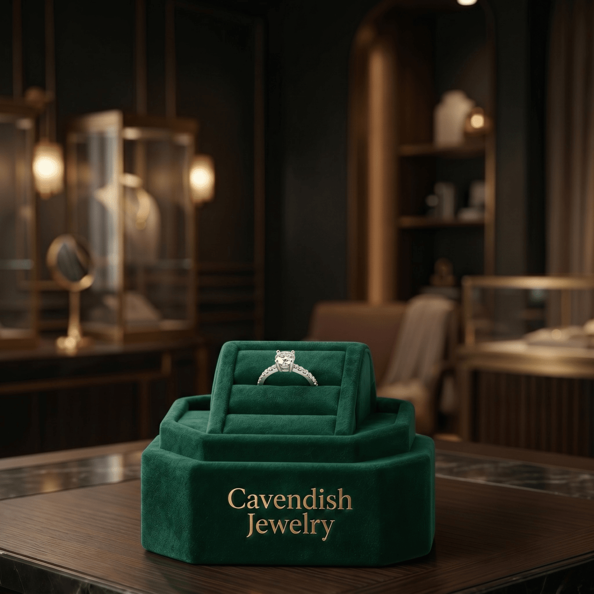 Celestia Solitaire Ring - Cavendish Jewelry