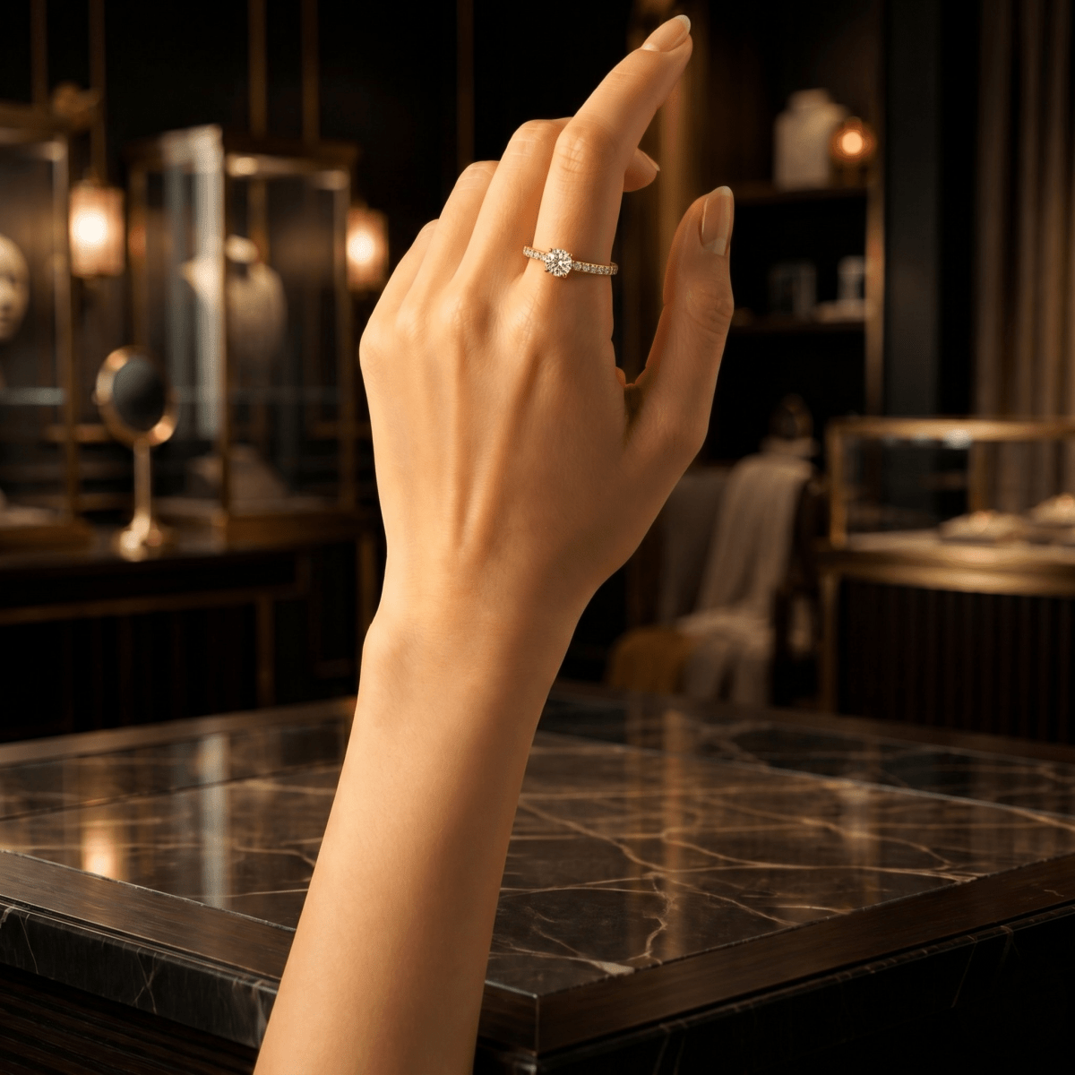 Celestia Solitaire Ring - Cavendish Jewelry