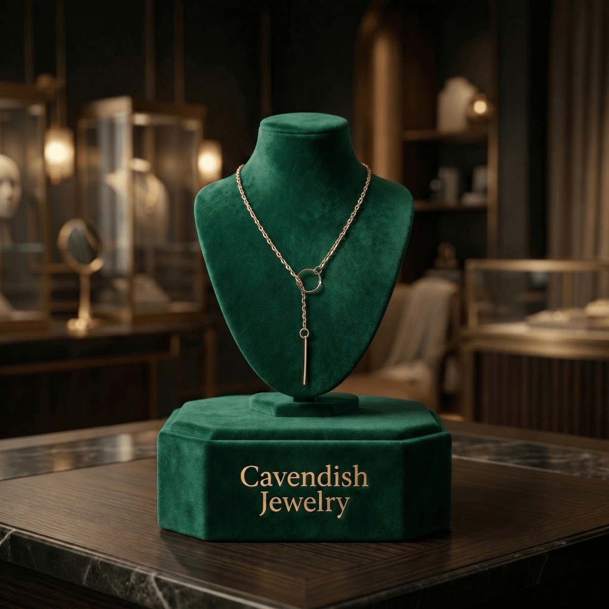 Eclipse Drop Necklace - Cavendish Jewelry