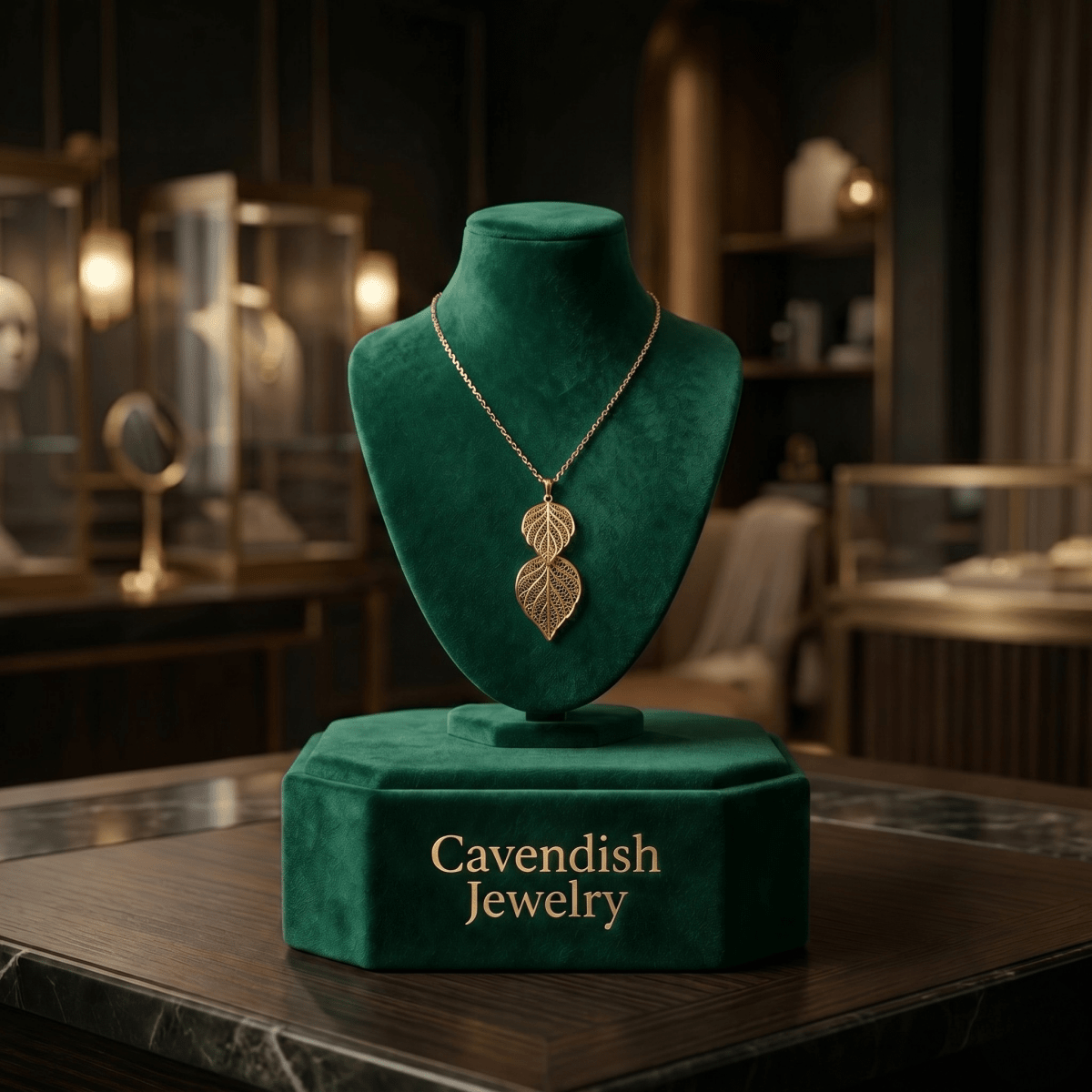 Eclipse Drop Necklace - Cavendish Jewelry