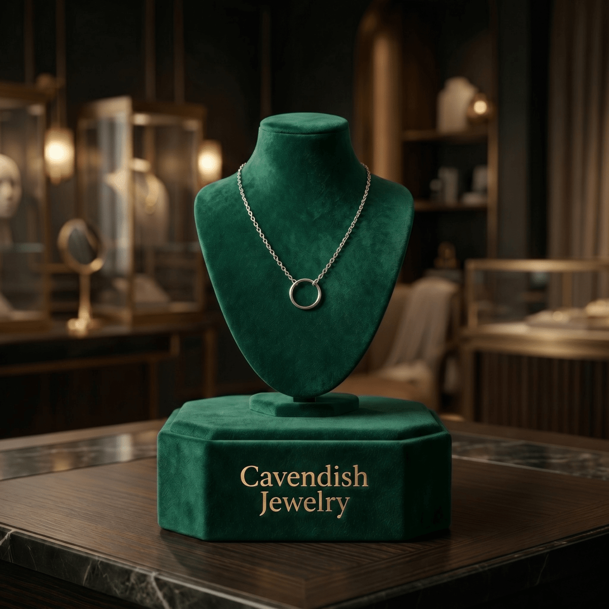 Eclipse Drop Necklace - Cavendish Jewelry