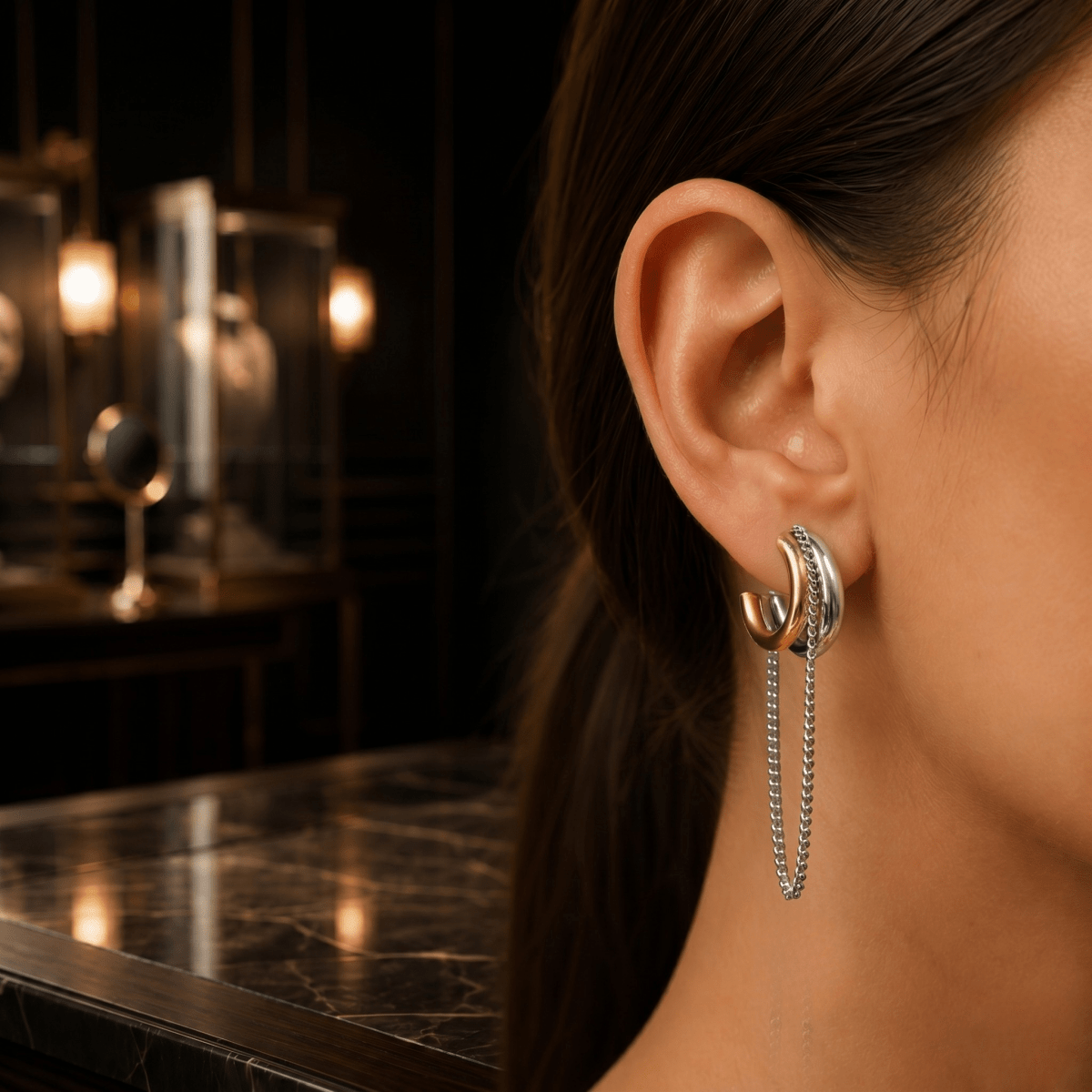 Eclipse Link Earrings - Cavendish Jewelry