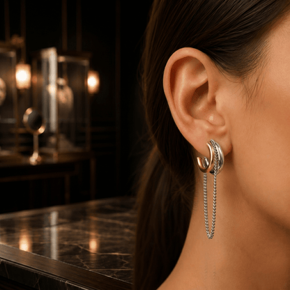 Eclipse Link Earrings - Cavendish Jewelry
