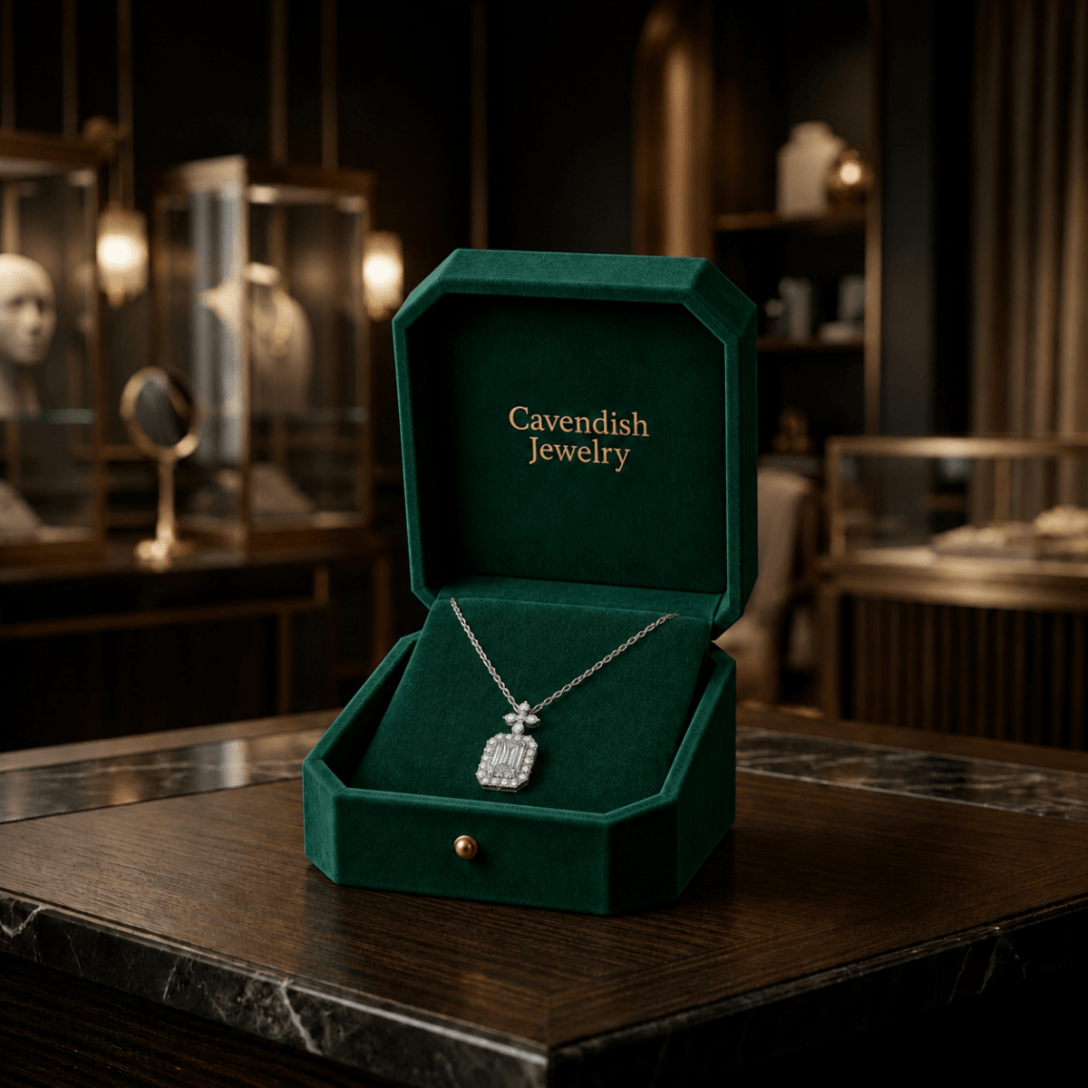 Emerald Grace Neckless - Cavendish Jewelry