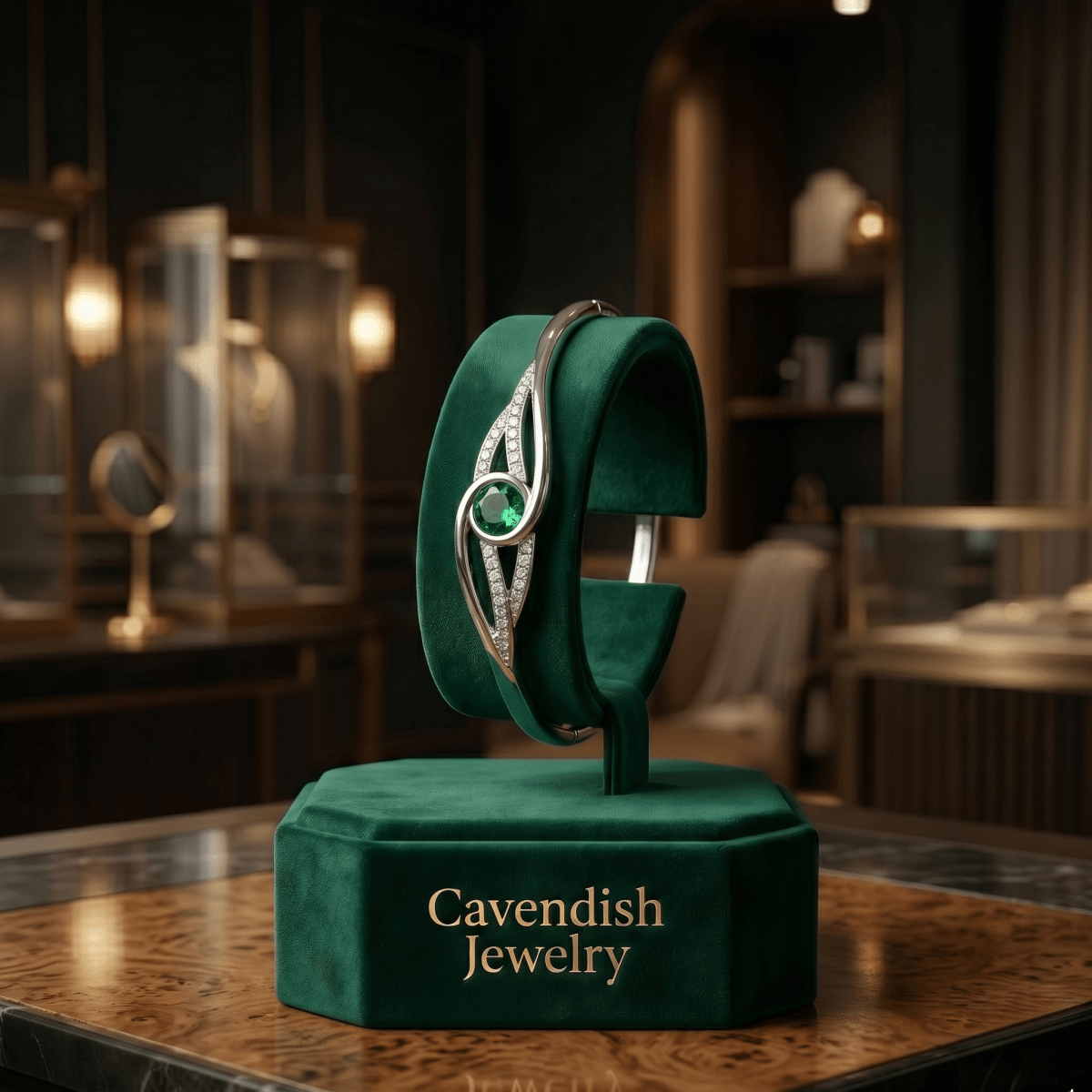 Emerald Whisper Bracelet - Cavendish Jewelry