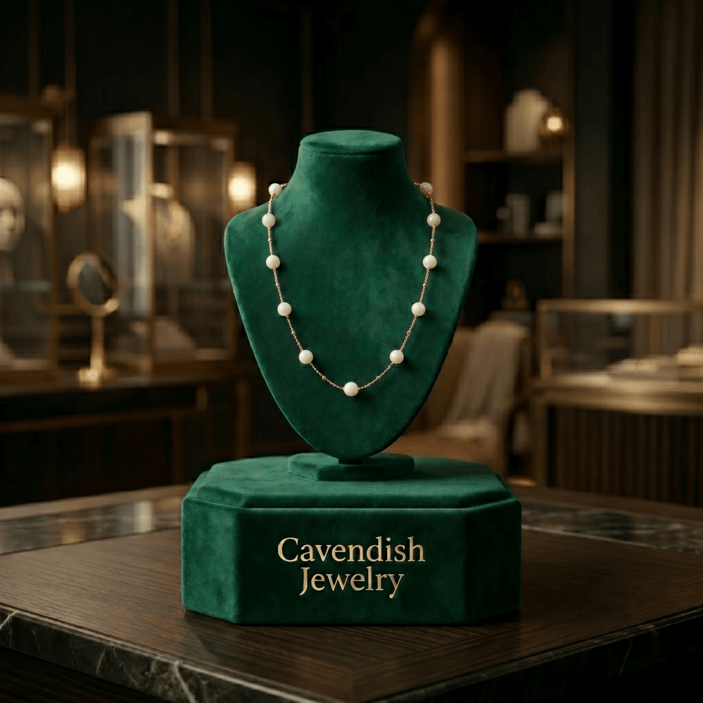 Golden Pearl Neckless - Cavendish Jewelry