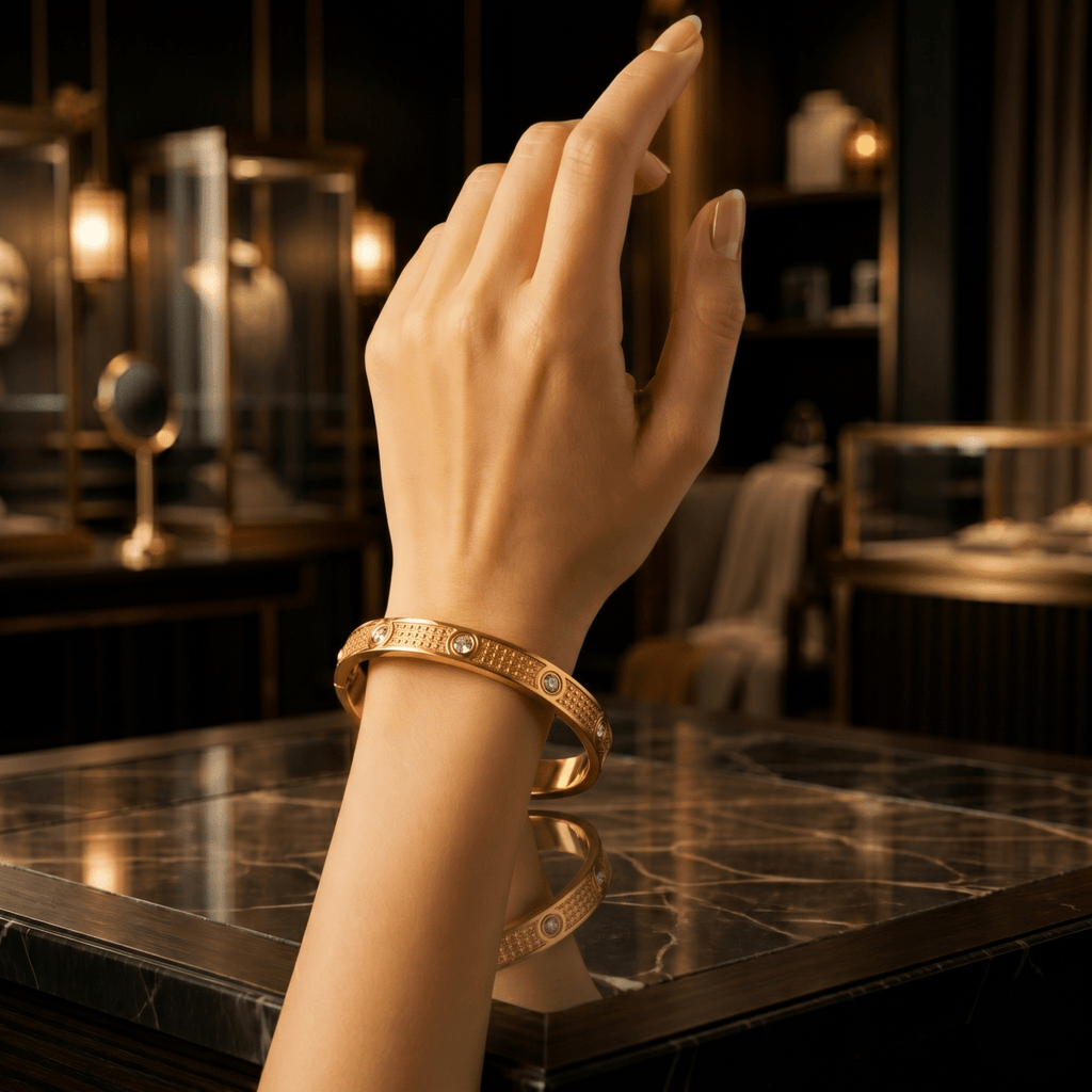 Lumière Gold Cuff Bracelet - Cavendish Jewelry