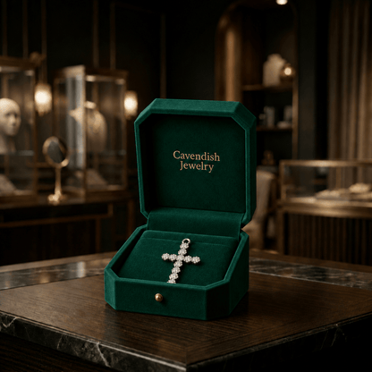 Luminara Cross Neckless, Earrings - Cavendish Jewelry