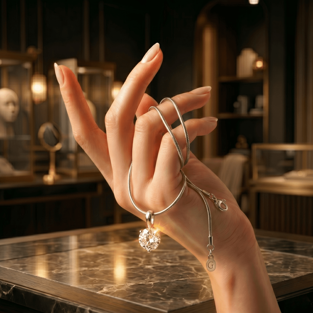 Lunaris Crystal Necklace - Cavendish Jewelry