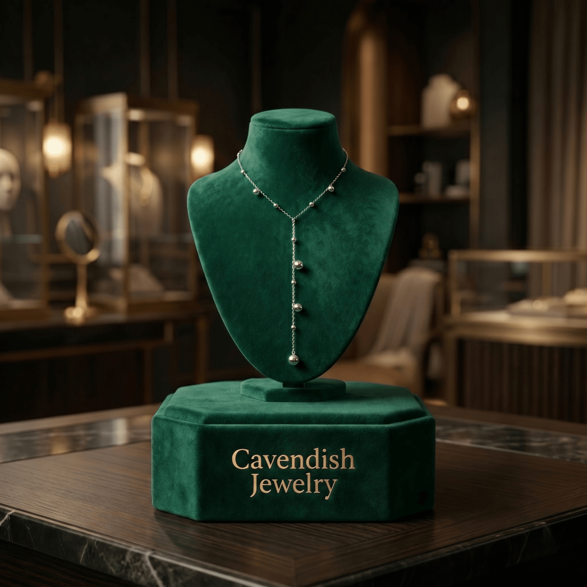 Lunéra Drop Necklace - Cavendish Jewelry