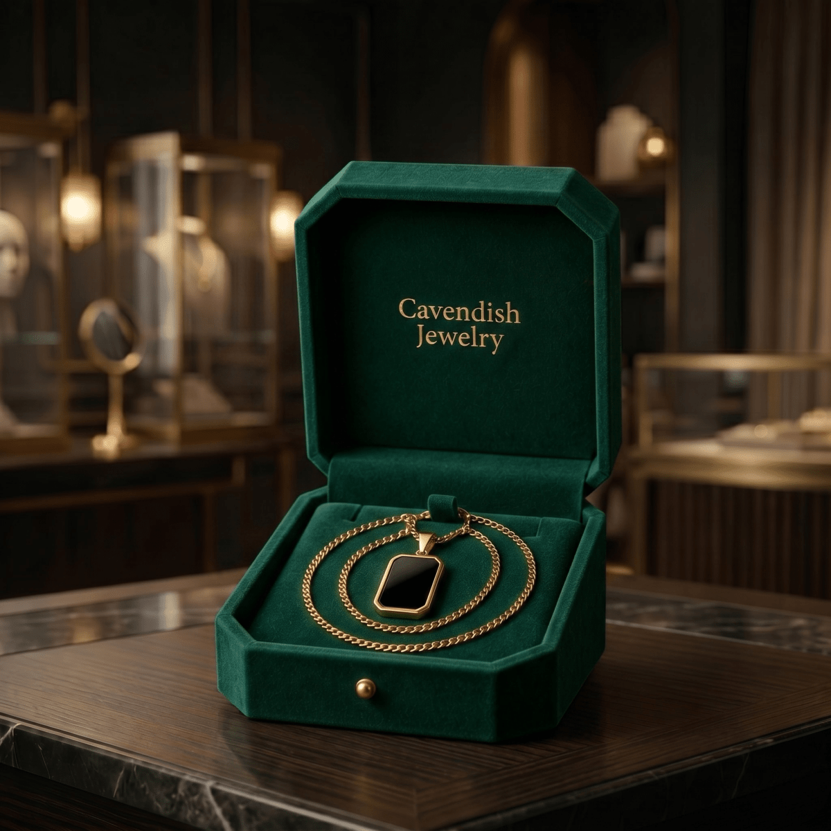 Obsidian Link Neckless - Cavendish Jewelry
