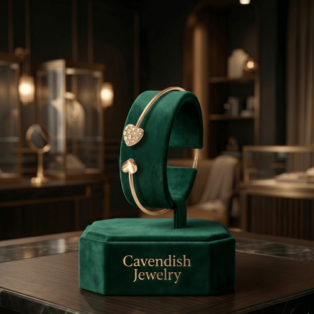 RoseGlow Cuff Bracelet - Cavendish Jewelry